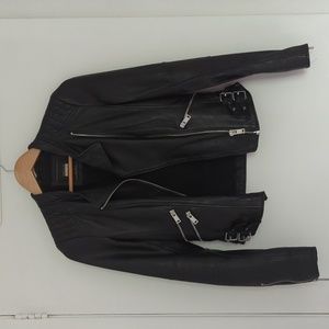 Zara leather jacket size S